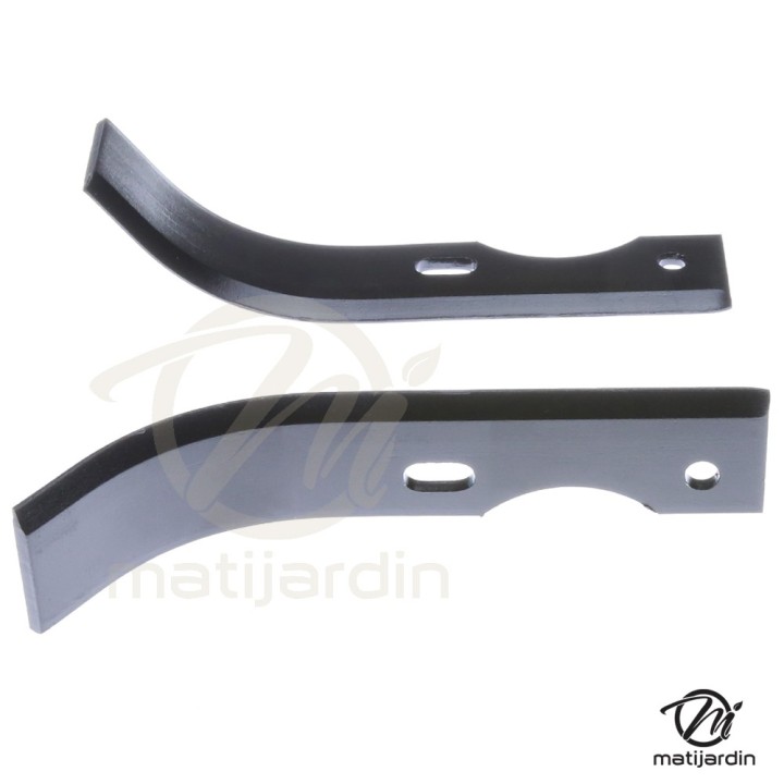 Outils, couteaux de fraises universels. Type bineur large. Longueur : 190 mm