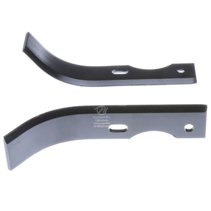 Outils, couteaux de fraises universels. Type bineur large. Longueur : 190 mm