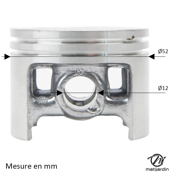 Cylindre piston pour tronçonneuse Stihl 038 AV Magnum Ø 52 mm