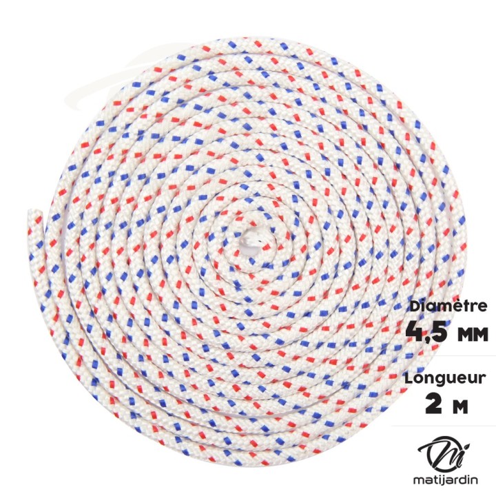 Corde de lanceur nylon pour tronçonneuse Stihl 066 MS660. Ø 4,5 mm x 2 m