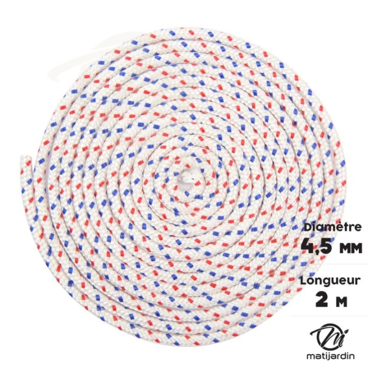 Corde de lanceur nylon pour tronçonneuse Stihl TS400. Ø 4,5 mm x 2 m