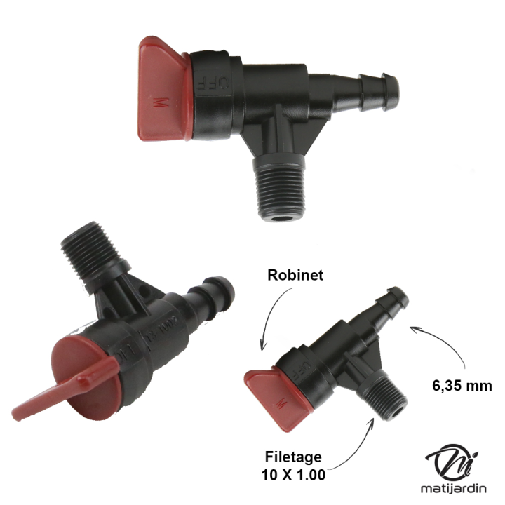 Robinet d'essence moteur Briggs et Stratton 399517 D6,35mm