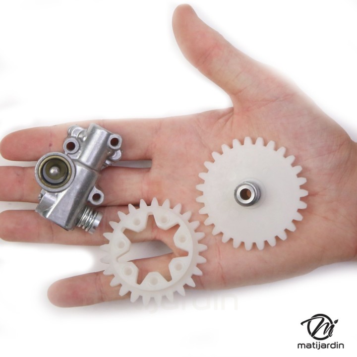 Pompe à huile + pignon pour tronçonneuse Stihl 042 048