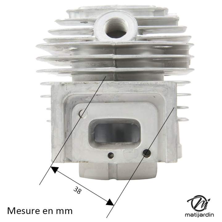 Cylindre piston adaptable pour tronçonneuse Mitsubishi TL43. Diamètre 40 mm