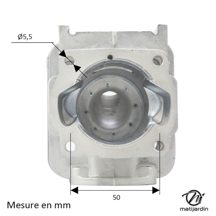 Cylindre piston adaptable pour tronçonneuse Mitsubishi TL43. Diamètre 40 mm