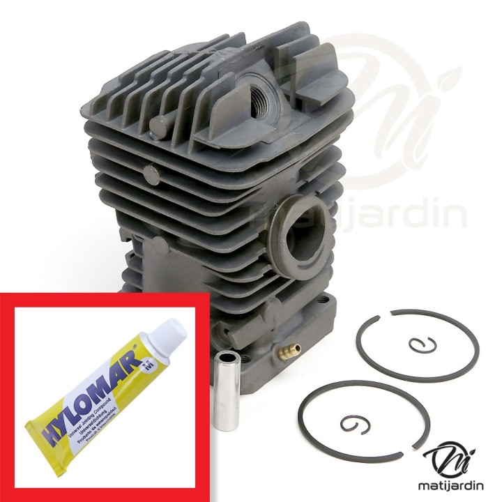 Cylindre piston pour tronçonneuse Stihl 039, MS390 + pâte à joint