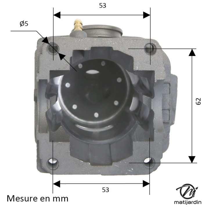Cylindre piston pour tronçonneuse Stihl 039, MS390 + pâte à joint
