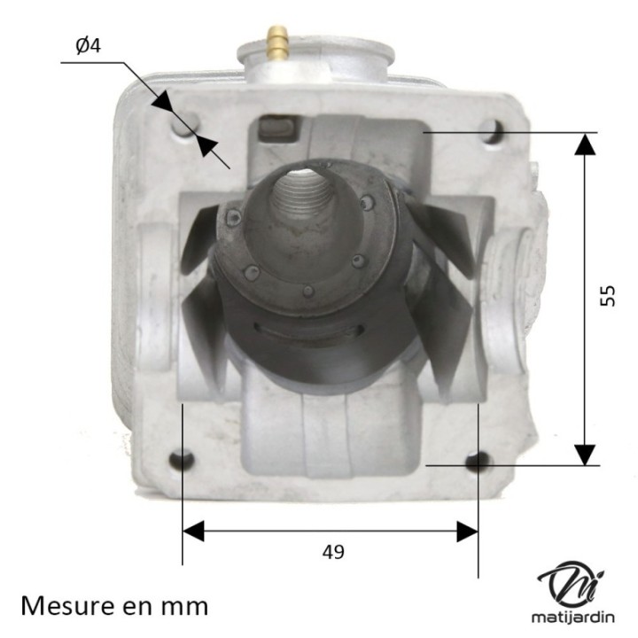 Cylindre piston pour tronçonneuse Stihl 025, MS 250, MS250 C