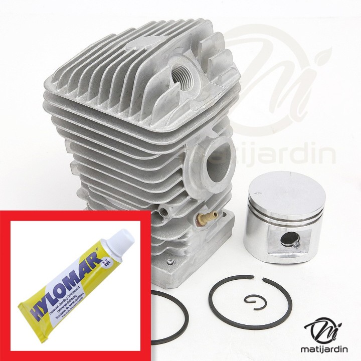 Cylindre piston pour tronçonneuse Stihl 023, MS230 + pâte à joint