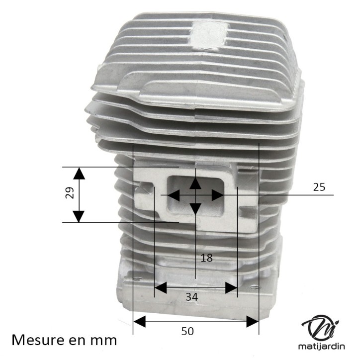 Cylindre piston pour tronçonneuse Stihl 021, MS210