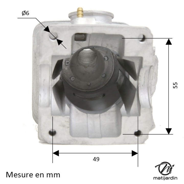 Cylindre piston pour tronçonneuse Stihl 021, MS210