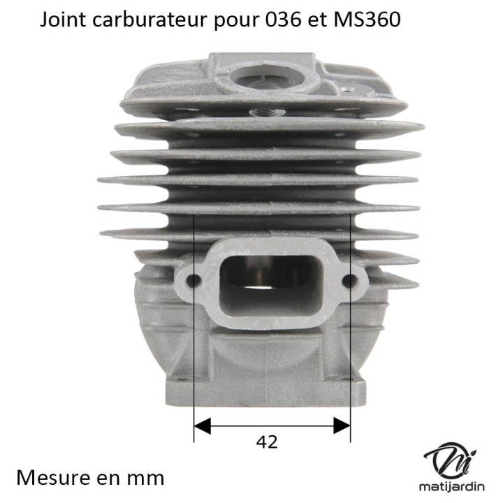 Cylindre piston pour tronconneuse Stihl 036, MS360 Diam 48 mm