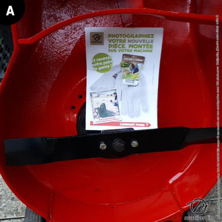 Lame tondeuse pour Castelgarden TDL480. N° 81004346/3. Coupe 46 cm