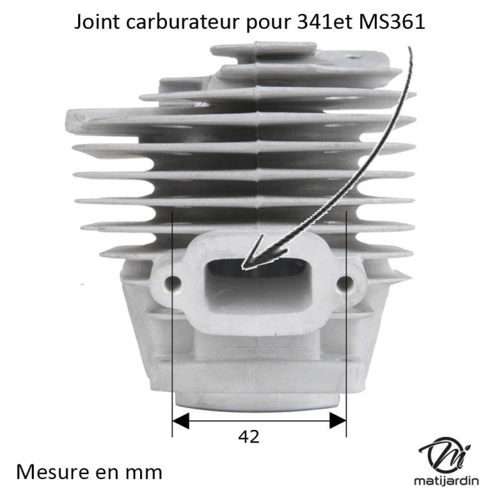 Cylindre piston pour tronçonneuse Stihl MS341. Ø 47 mm