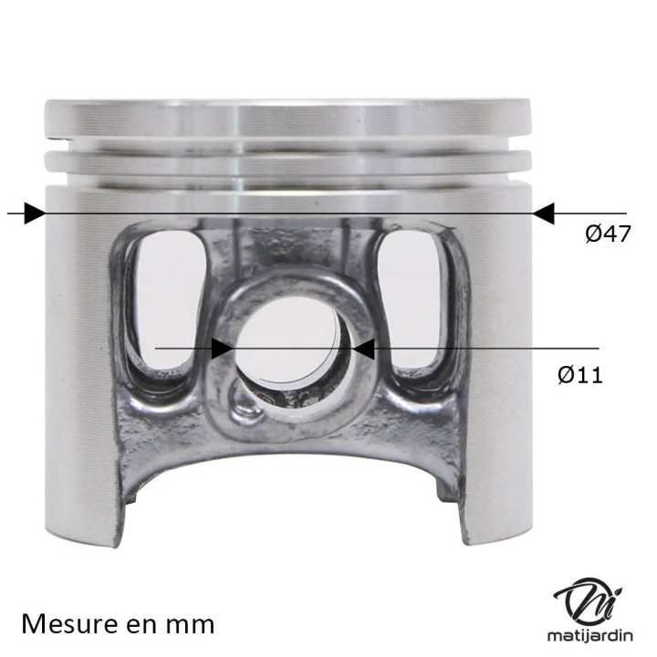 Cylindre piston pour tronçonneuse Stihl MS341. Ø 47 mm