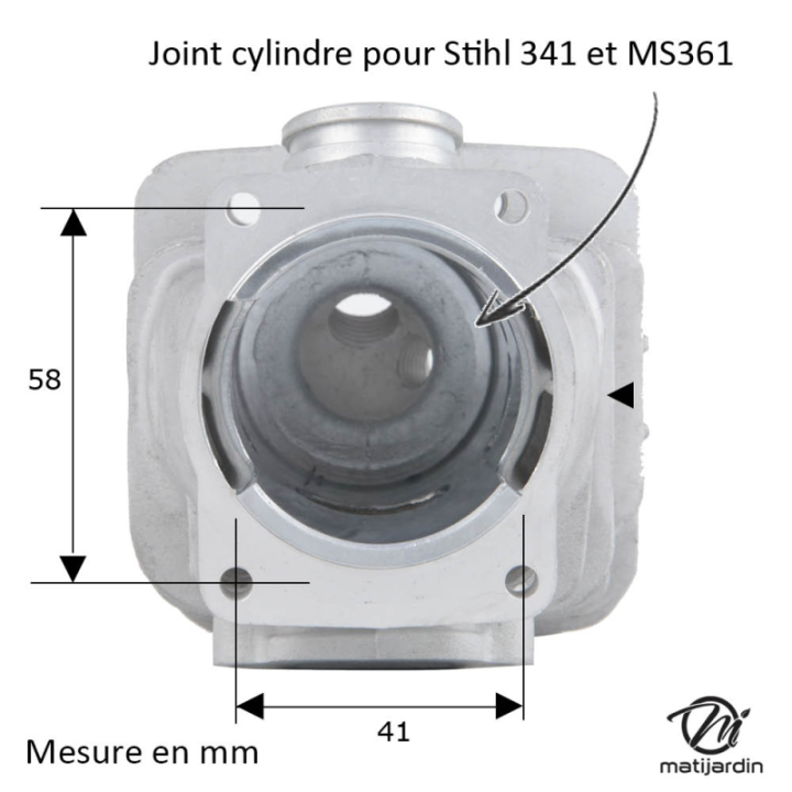 Cylindre piston pour tronçonneuse Stihl MS341