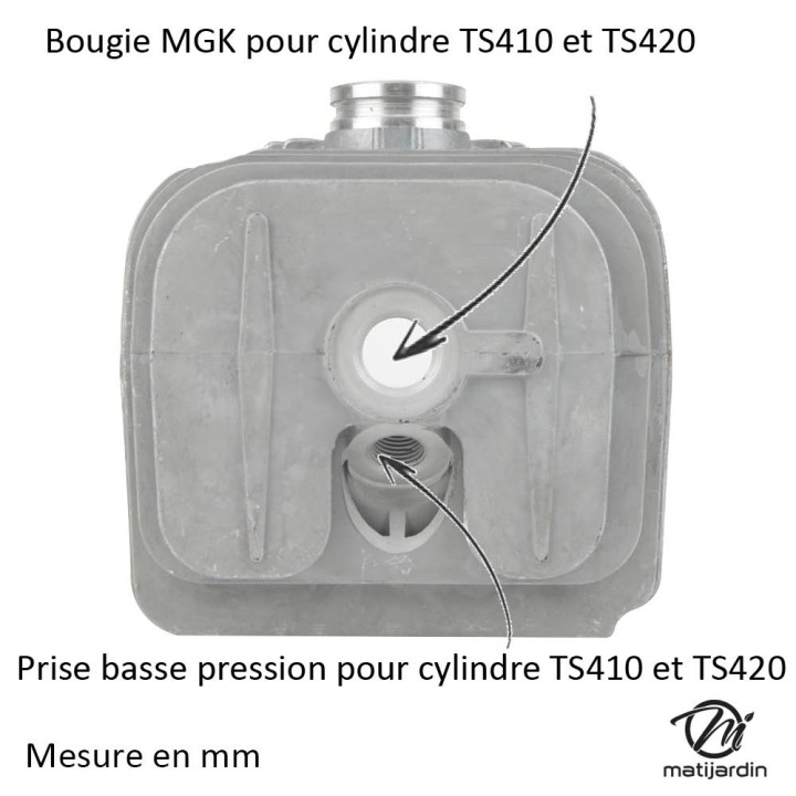 Cylindre piston pour découpeuse Stihl TS410, TS420. Ø 50 mm