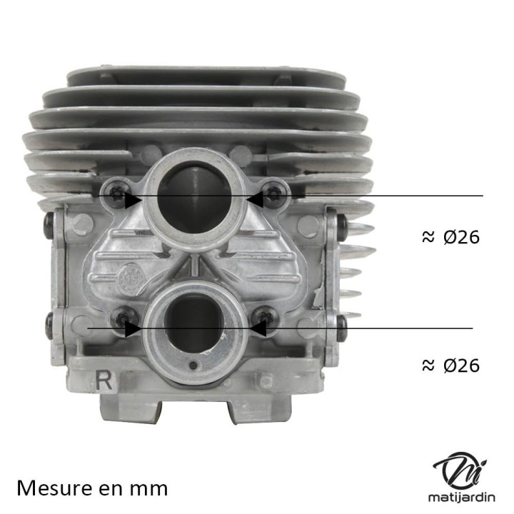 Cylindre piston pour découpeuse Stihl TS410, TS420. Ø 50 mm