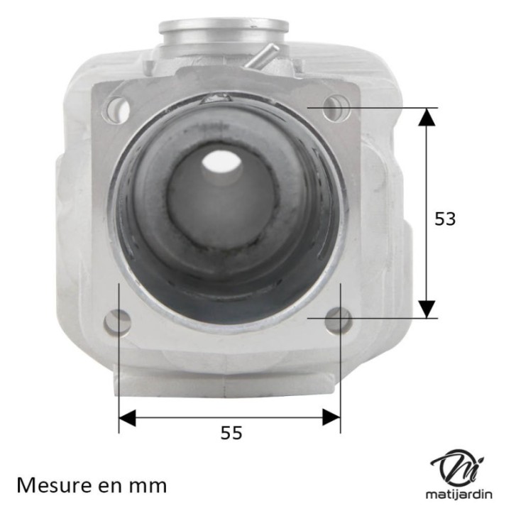 Cylindre piston pour tronçonneuse Husqvarna 395. Ø 56 mm
