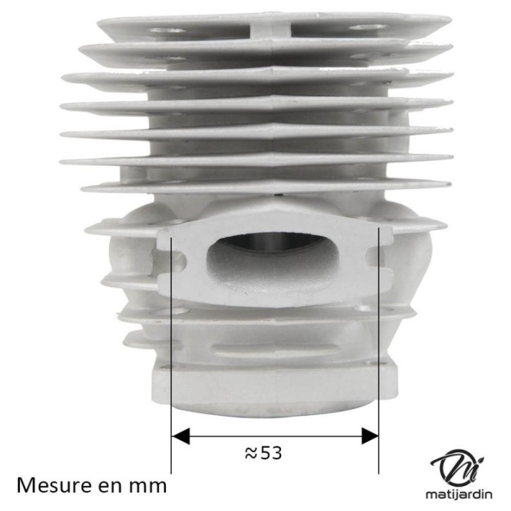 Cylindre piston pour tronçonneuse Husqvarna 395. Ø 56 mm