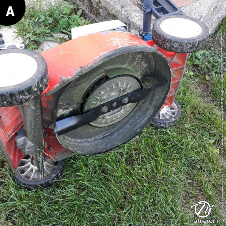 Lame tondeuse pour Kubota 4021. N° 65621-37210. Coupe 52,5 cm