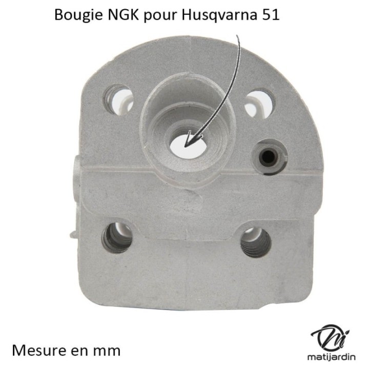 Cylindre piston pour tronçonneuse Husqvarna 51. Ø 45 mm