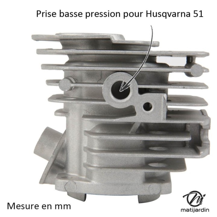 Cylindre piston pour tronçonneuse Husqvarna 51. Ø 45 mm