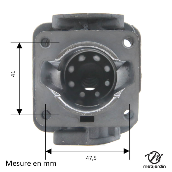 Cylindre piston adaptable pour tronçonneuse Mitsubishi TL33. Diamètre 36 mm