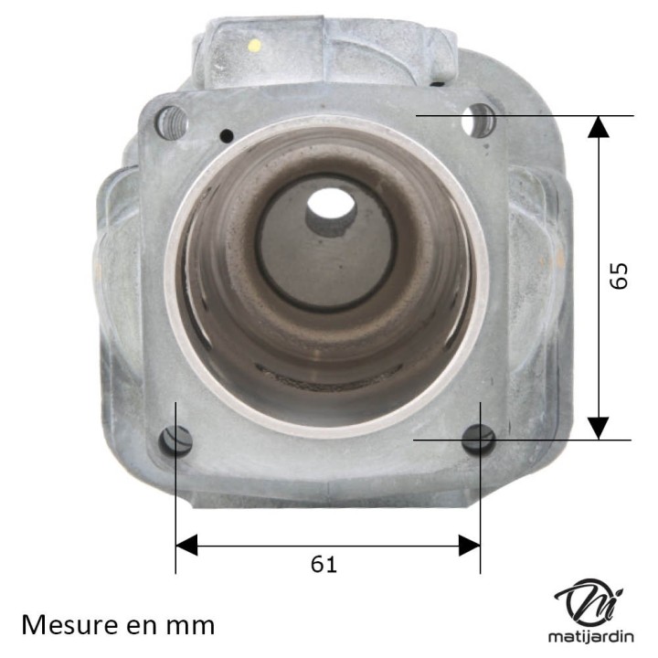 Cylindre piston pour découpeuse Husqvarna, Partner K1250. Ø 60 mm