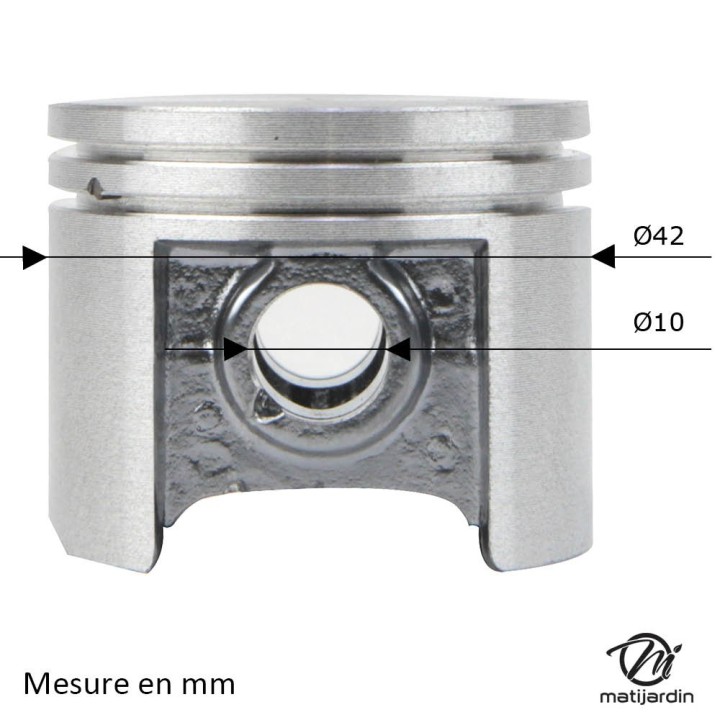 Cylindre piston pour débroussailleuse. Ø 42 mm. Pour Stihl FS450