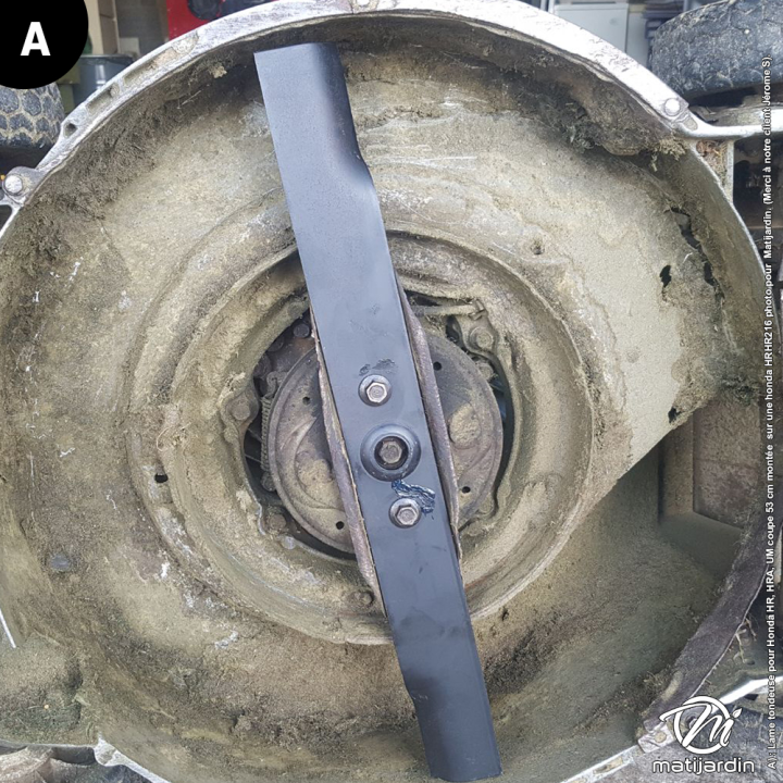 Lame tondeuse pour Honda HR 21K2. N° 72511-464-000. Coupe 53 cm