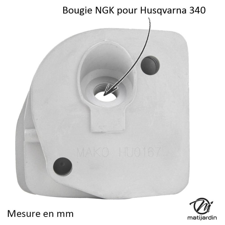 Cylindre piston pour tronçonneuse Husqvarna 340. Ø 40 mm