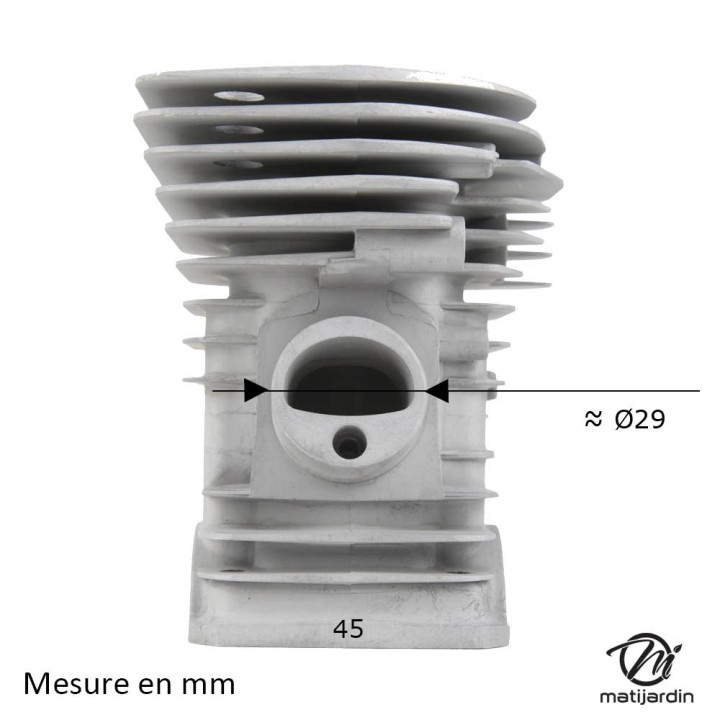 Cylindre piston pour tronçonneuse Husqvarna 340. Ø 40 mm