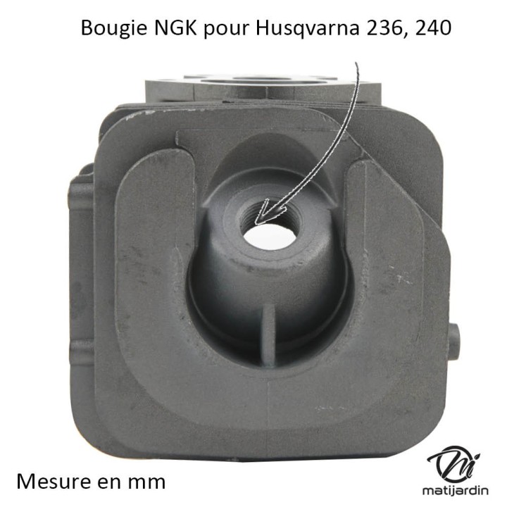 Cylindre piston tronçonneuse pour Husqvarna 236, 240. Ø 39mm