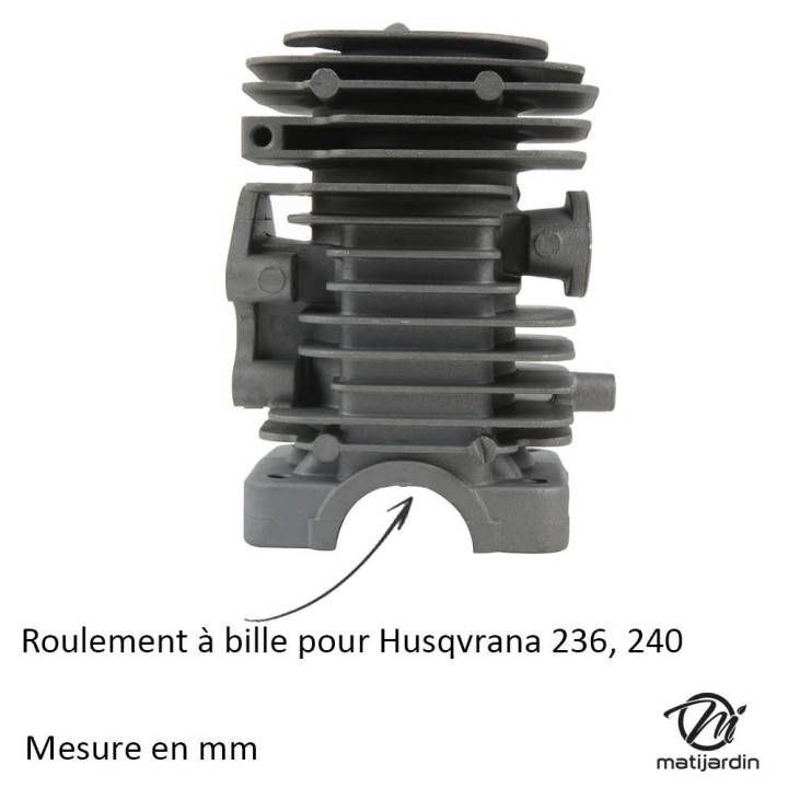 Cylindre piston tronçonneuse pour Husqvarna 236, 240. Ø 39mm