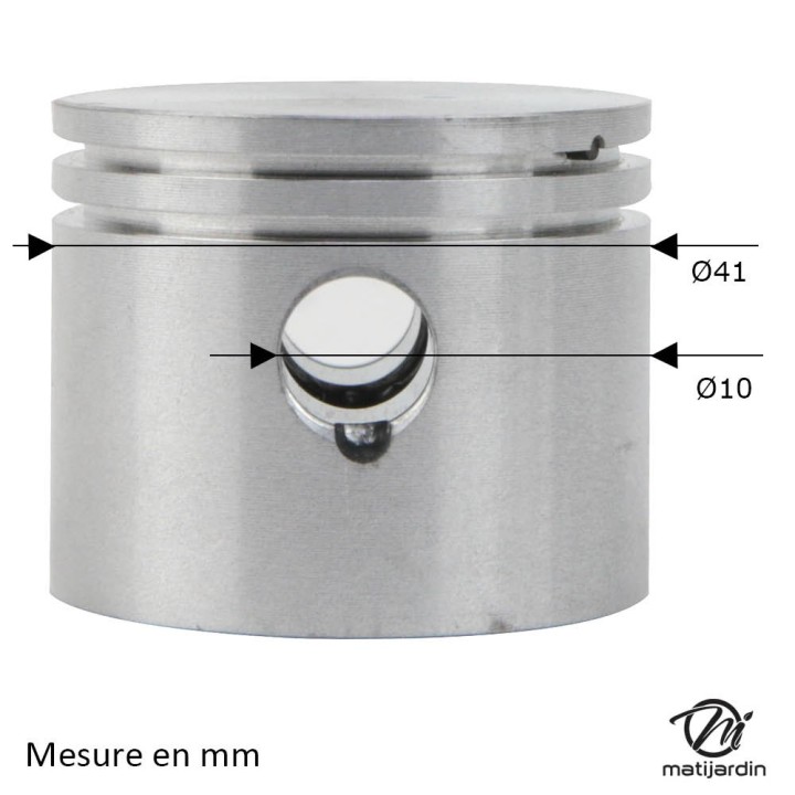 Cylindre piston pour tronçonneuse Poulan, Partner 351 Ø 41 mm