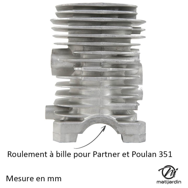 Cylindre piston pour tronçonneuse Poulan, Partner 351 Ø 41 mm