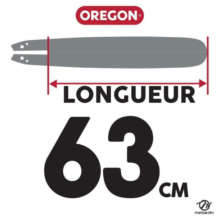 Guide tronçonneuse Oregon Hard Nose. 63 cm