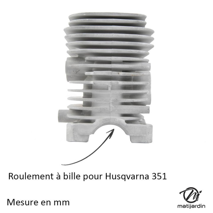 Cylindre piston pour tronçonneuse Husqvarna 351. Ø 43 mm