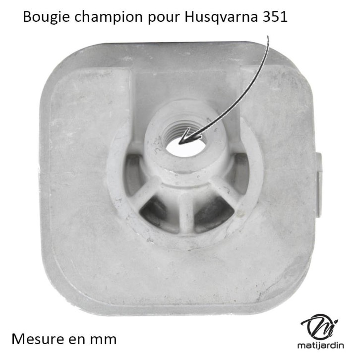 Cylindre piston pour tronçonneuse Husqvarna 351. Ø 43 mm