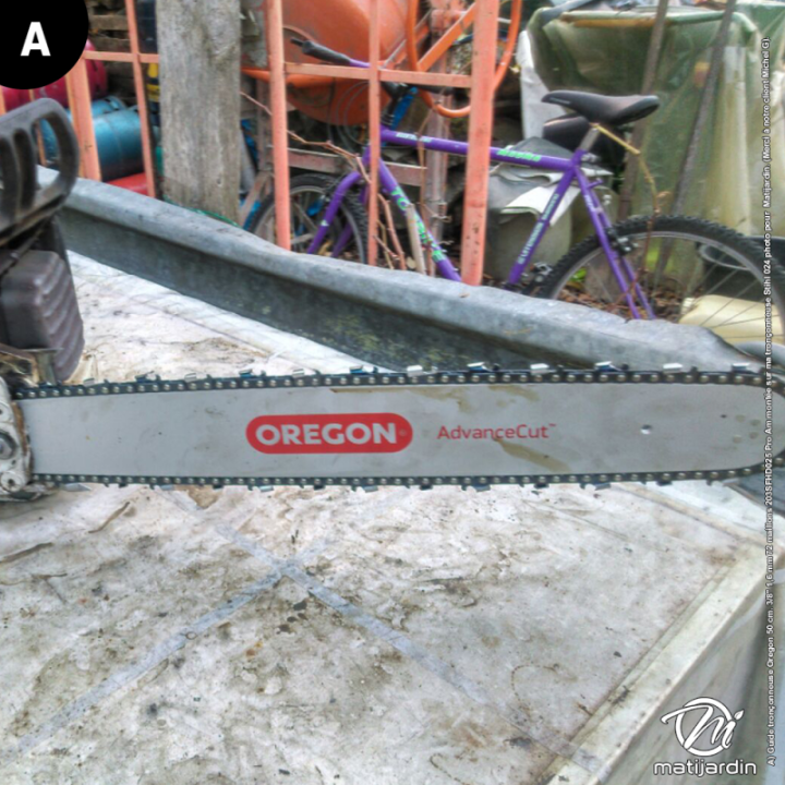 Guide tronçonneuse Oregon 50 cm. 3/8" 1,6 mm 72 maillons 203SFHD025 Pro Am