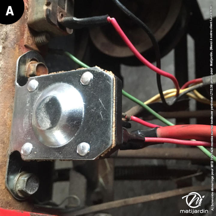 Solenoïde de démarrage pour MTD. 725-1426
