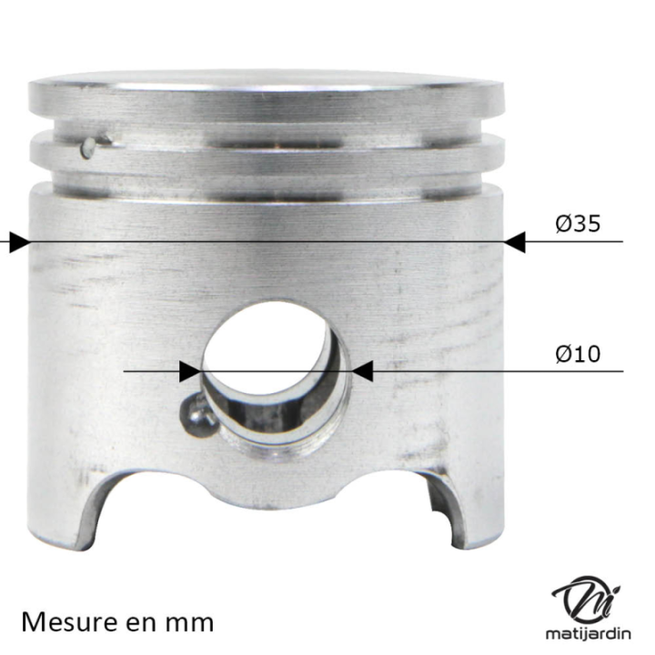 Cylindre piston pour débroussailleuse. Ø 35 mm. Pour Stihl FS120