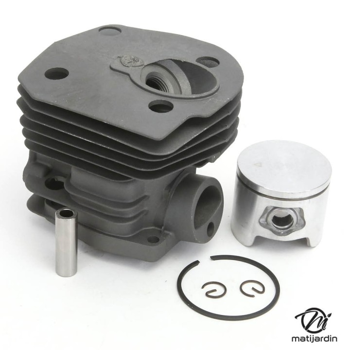 Cylindre piston pour tronconneuse Husqvarna 340, 345, 350. Ø 44 mm