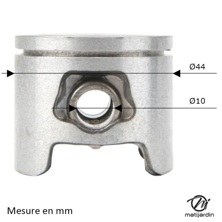 Cylindre piston pour tronconneuse Husqvarna 340, 345, 350. Ø 44 mm