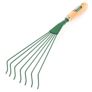 Balai à fleurs FR en acier, manche en bois. 41 cm