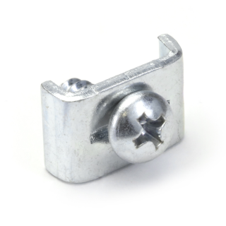 Plaquette de fixation + vis pour gaine. x10