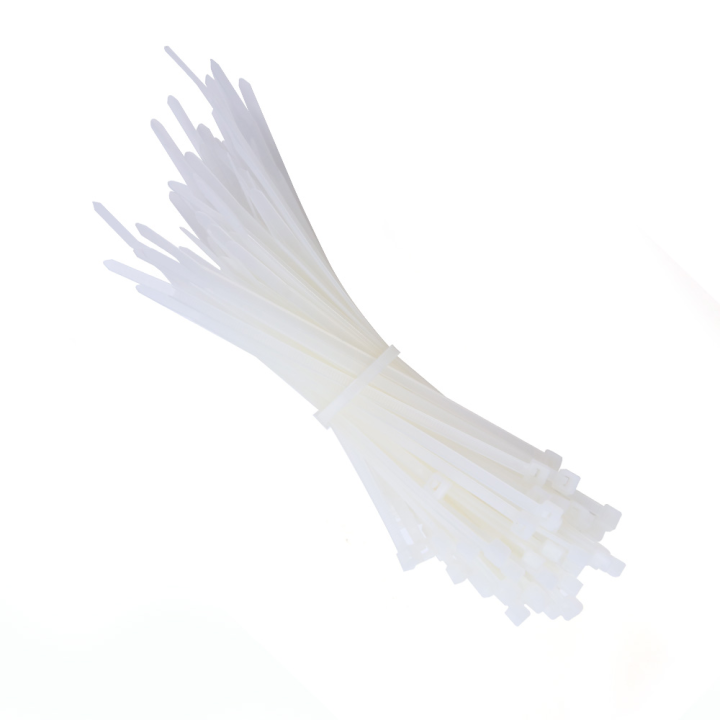 Collier de serrage flexible x100. Plastique autobloquant