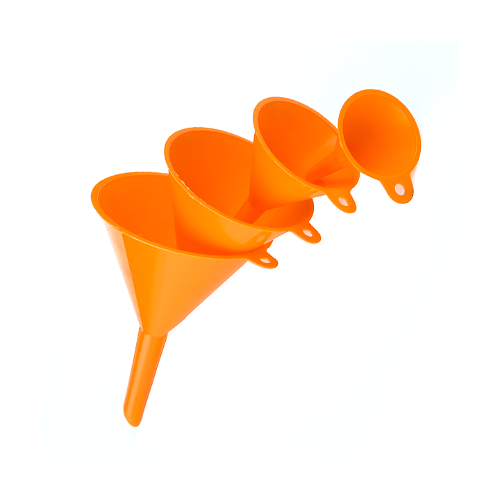 Entonnoirs. x4. Ø 50, 75, 100, 120 mm