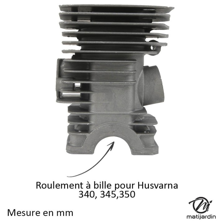 Cylindre piston tronçonneuse pour Husqvarna 340, 345, 350. Ø 42mm
